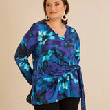 Μπλούζα με κορδόνια – Μπλε