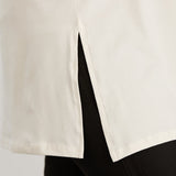 Γυναικείο τουνίκ με στάμπα "Happiness" - Εκρού