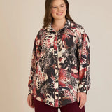 Κομψό πουκάμισο από φίνα βισκόζη – Μπορντό