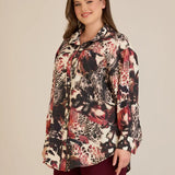 Κομψό πουκάμισο από φίνα βισκόζη – Μπορντό