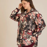 Κομψό πουκάμισο από φίνα βισκόζη – Μπορντό