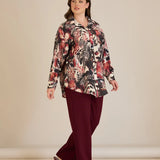 Κομψό πουκάμισο από φίνα βισκόζη – Μπορντό