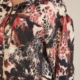 Κομψό πουκάμισο από φίνα βισκόζη – Μπορντό