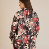 Κομψό πουκάμισο από φίνα βισκόζη – Μπορντό