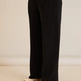 Φαρδύ παντελόνι από ανάγλυφο ύφασμα