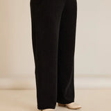 Φαρδύ παντελόνι από ανάγλυφο ύφασμα