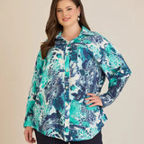 Κομψό πουκάμισο από φίνα βισκόζη – Τιρκουάζ