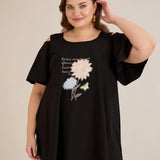 Καλοκαιρινή βαμβακερή τουνίκ με στάμπα –Λουλούδια