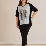 Βαμβακερό T-shirt με τύπωμα - Τίγρεις