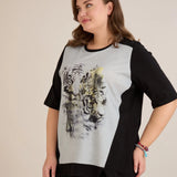 Βαμβακερό T-shirt με τύπωμα - Τίγρεις