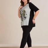 Βαμβακερό T-shirt με τύπωμα - Τίγρεις