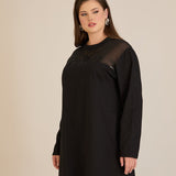 Κομψό βαμβακερό τουνίκ Black