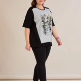 Βαμβακερό T-shirt με τύπωμα - Τίγρεις