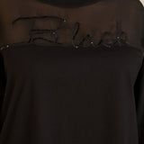 Κομψό βαμβακερό τουνίκ Black