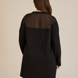 Κομψό βαμβακερό τουνίκ Black