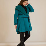 Παλτό με κουκούλα από ελαφρύ ύφασμα