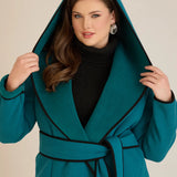 Παλτό με κουκούλα από ελαφρύ ύφασμα