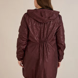 Ανοιξιάτικο παρκά με βαμβακερή και ελαστική επένδυση – Μπορντό/Βουργουνδί