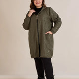 Ανοιξιάτικο παρκά με βαμβακερή και ελαστική επένδυση – Χακί