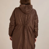 Ανοιξιάτικο παρκά με βαμβακερή και ελαστική επένδυση – Σοκολατί