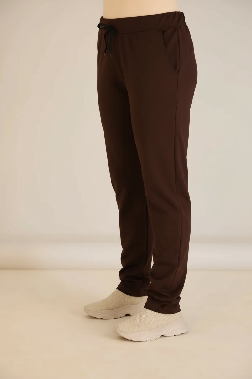 Αθλητικο παντελονι φορμα Daily σε μεγάλα μεγέθη - Καφέ