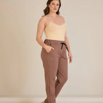 Αθλητικο παντελονι φορμα Daily σε μεγάλα μεγέθη - Μόκα