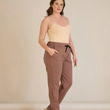 Αθλητικο παντελονι φορμα Daily σε μεγάλα μεγέθη - Μόκα