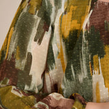 Μπλούζα σε άνετη γραμμή από μουσελίνα – Πολύχρωμο/Χακί