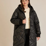 Μπουφάν καπιτονέ με κουκούλα – Μαύρο