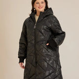 Μπουφάν καπιτονέ με κουκούλα – Μαύρο