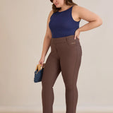 Παντελόνι διαμόρφωση σώματος Borisa - Καφέ/Καπουτσίνο