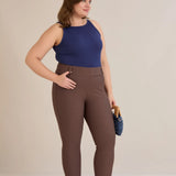 Παντελόνι διαμόρφωση σώματος Borisa - Καφέ/Καπουτσίνο