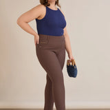 Παντελόνι διαμόρφωση σώματος Borisa - Καφέ/Καπουτσίνο