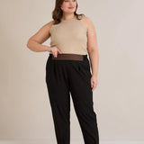 Ανοιξιάτικο παντελόνι με πιέτες και ελαστική μέση