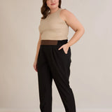 Ανοιξιάτικο παντελόνι με πιέτες και ελαστική μέση