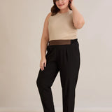 Ανοιξιάτικο παντελόνι με πιέτες και ελαστική μέση