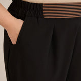 Ανοιξιάτικο παντελόνι με πιέτες και ελαστική μέση