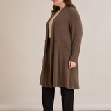 Μακριά ζακέτα τύπου κάπα – Καπουτσίνο