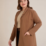 Σπορ-κομψό μπλεϊζερ χωρίς κούμπωμα – Καμηλό