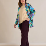 Σπορ-κομψό μπλεϊζερ χωρίς κούμπωμα – Πολύχρωμο