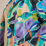 Σπορ-κομψό μπλεϊζερ χωρίς κούμπωμα – Πολύχρωμο