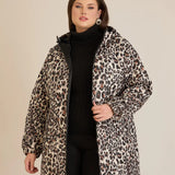 Ελαφρύ μπουφάν με λεοπάρ print