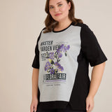 Βαμβακερό T-shirt με τύπωμα - Πετούνια