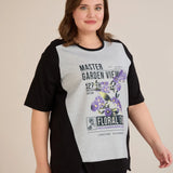 Βαμβακερό T-shirt με τύπωμα - Πετούνια