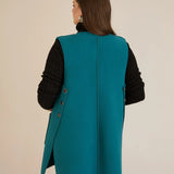 Γιλέκο σε άνετη γραμμή –Μπλε/Πράσινο