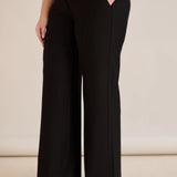 Φαρδύ παντελόνι Borisa με στρας στη ζώνη