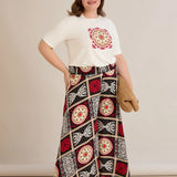 Σετ από βισκόζη με έθνικ μοτίβα