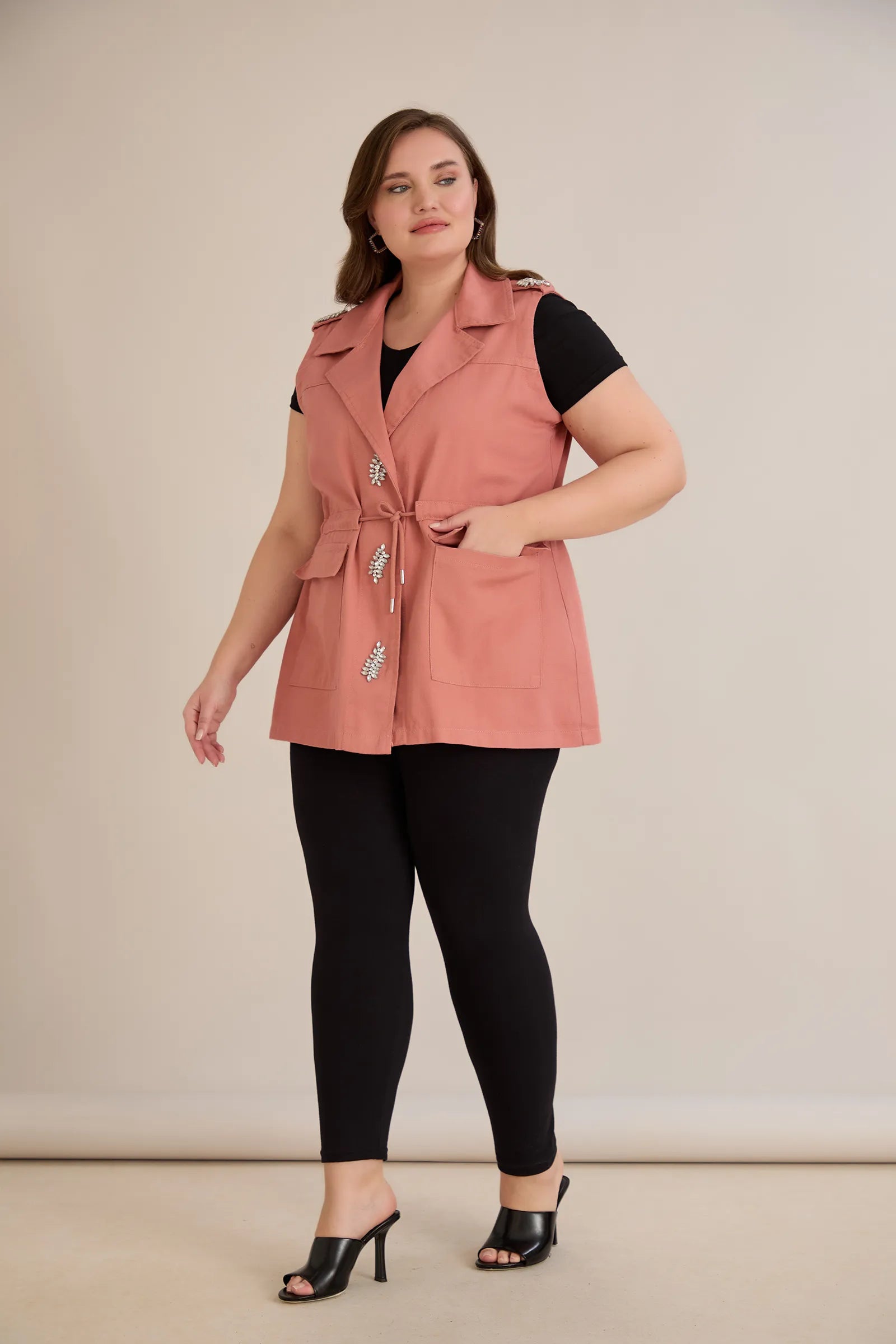 Τζιγκέ λαικο με στράς σε Ροζ χρώμα σε μεγάλα μεγέθη