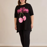 Βαμβακερή τουνίκ Cherry σε Α γραμμή