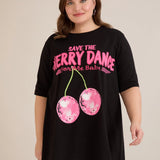 Βαμβακερή τουνίκ Cherry σε Α γραμμή